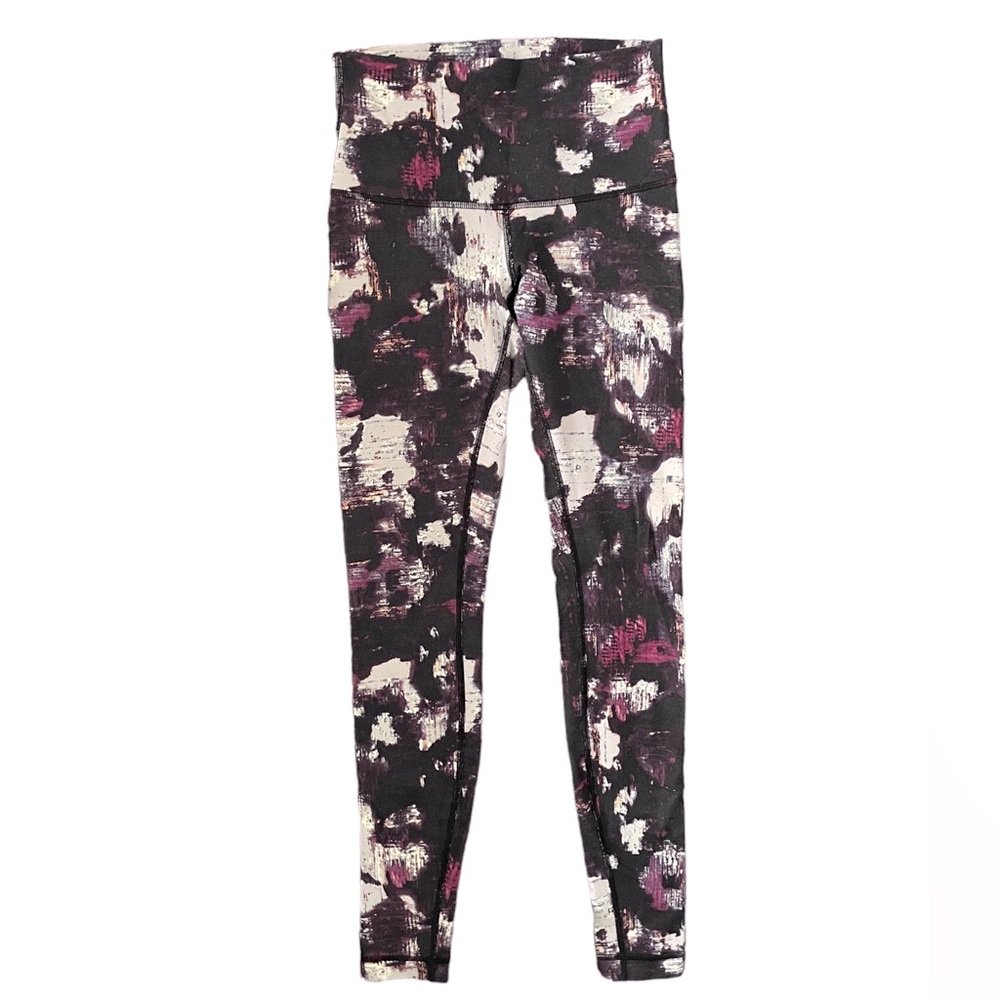 Lululemon dark purple and violet full-length leggings size 6